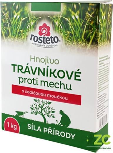 Rosteto nawóz do trawnika z mączką bazaltową przeciwko mchowi 1 kg