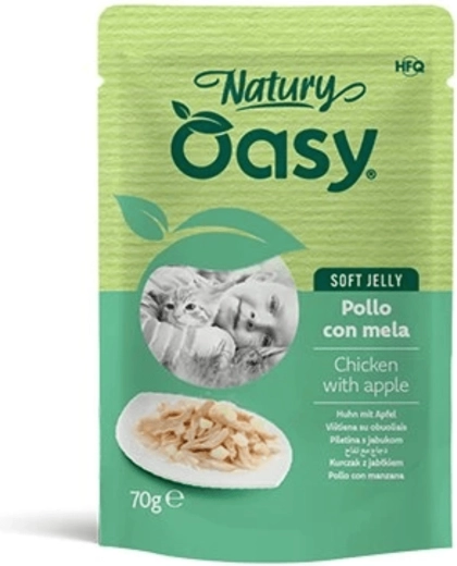 Oasy Natury Soft Jelly kurczak z jabłkiem saszetka 70 g
