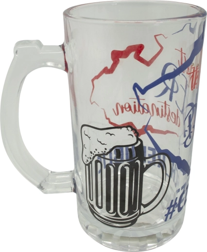 Szklany kufel do piwa 500 ml