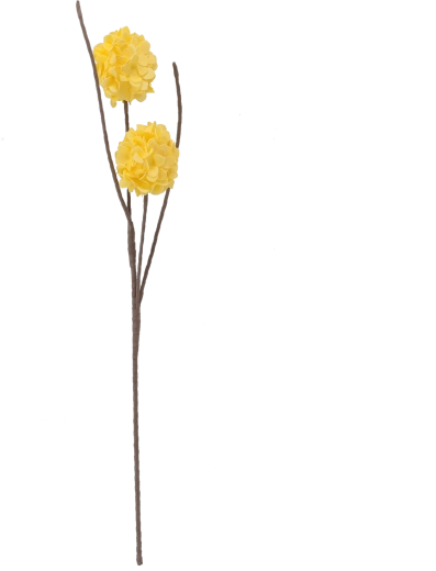 Dekoracyjny sztuczny kwiat 78 cm żółty