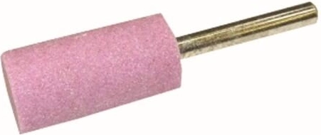 Cylindryczne ścierniwo 5 × 10 mm z trzpieniem 3 mm, ziarnistość 100, twardość L, struktura 8