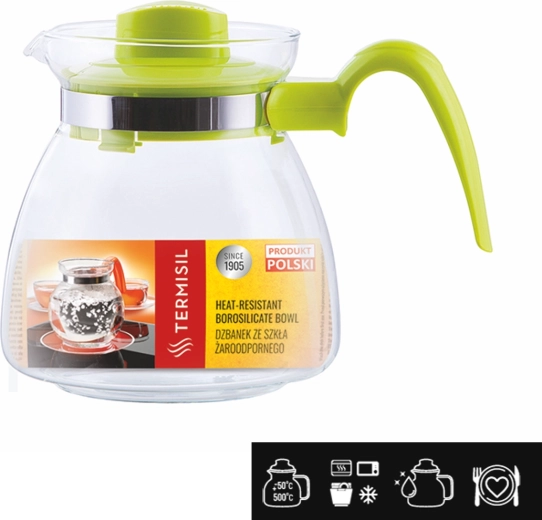 Żaroodporny szklany dzbanek Termisil Maja 1,25 l
