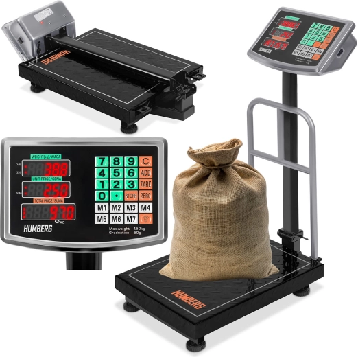 Przemysłowa waga platformowa 150 kg HUMBREG MH-191