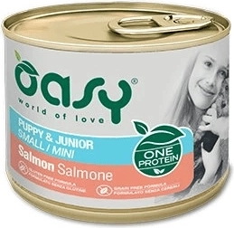 Oasy One Protein Puppy & Junior Small/Mini łosoś pasztet 200 g