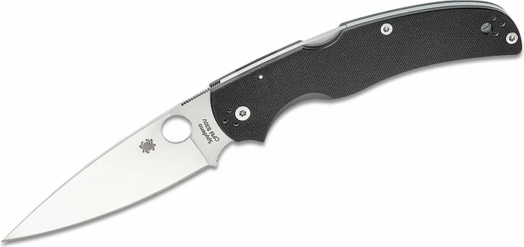 Spyderco Native Chief składany nóż kieszonkowy 10,4 cm satin, czarna G-10 - 1 szt.