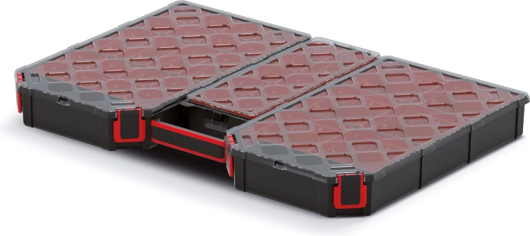 Organizer Tager Carbo Plus z przezroczystą pokrywą 577 × 390 × 60 mm