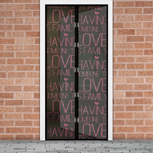 Magnetyczna siatka przeciw owadom na drzwi Love 100 × 210 cm