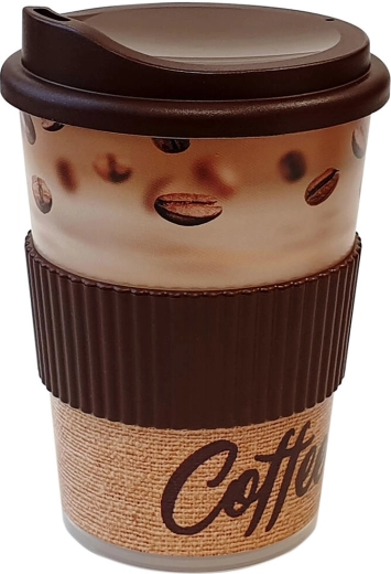 Kubek z ustnikiem 0,4 l z mankietem PH Ekoline Coffee