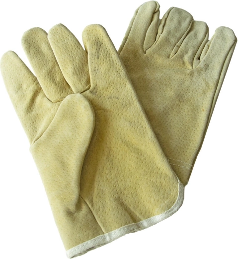 Skórzane rękawice robocze Pigeon z dwoiny wieprzowej, żółte