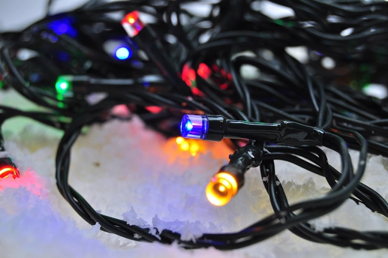 Solight zewnętrzny wielokolorowy łańcuch świąteczny LED 500 LED 50 m