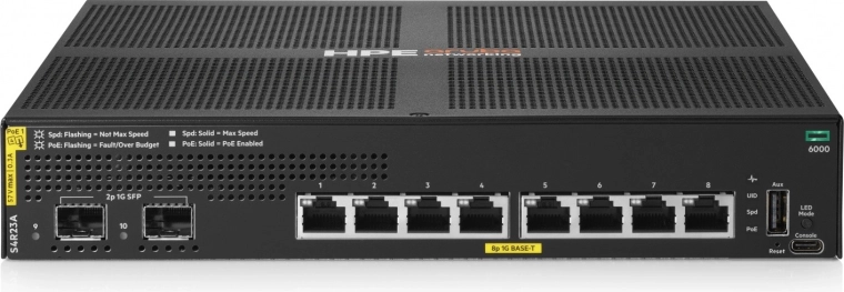Aruba Networking 6000 8G Class4 PoE 2SFP przełącznik 67 W