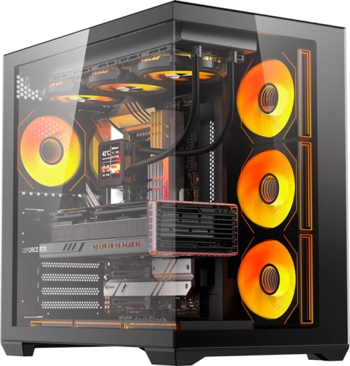 Obudowa komputerowa DarkFlash C280 czarna z 7 wentylatorami