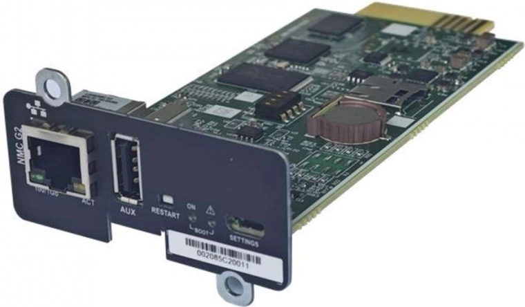 Moduł SNMP PowerWalker 1 Gbps do UPS serii RT/RTG/IoT PF1 6–10 kVA TGB/TGS - 1 szt.