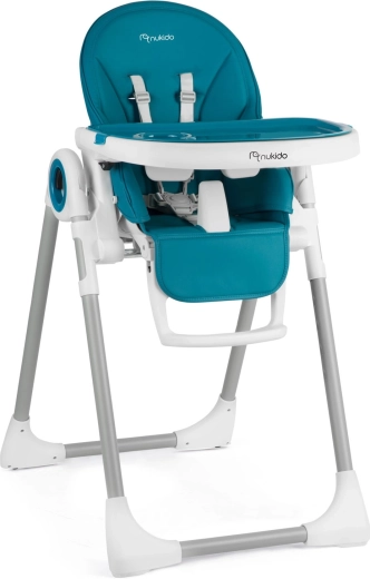 Krzesełko do karmienia z leżaczkiem Nukido Belo, ciemnoniebieskie