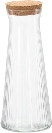 Szklana karafka Lyra z pionowym żłobkowaniem 1,15 l