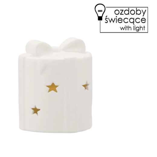 Świąteczna figurka LED z oświetleniem 10 × 10 × 11,7 cm