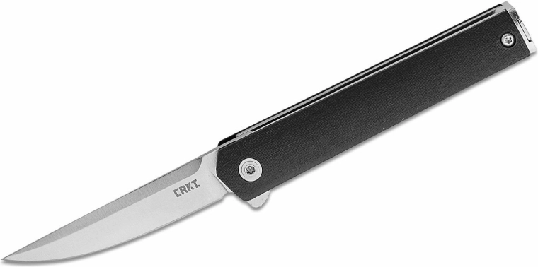 Nóż składany CRKT CEO Compact Black, 6,6 cm, czarny, GRN
