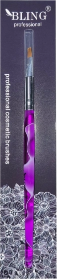 Profesjonalny pędzel żelowy Bling rozmiar 6 – Marmurkowy