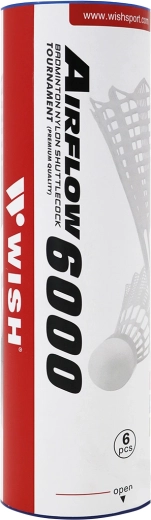 Nylonowe lotki do badmintona WISH S-320, 6 szt.