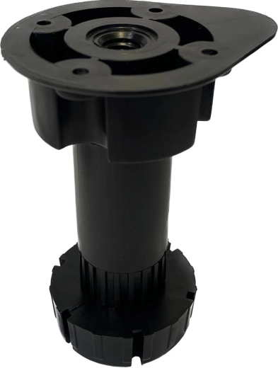 Regulowana noga meblowa z plastiku, średnica 57/47 mm, wysokość 96–165 mm