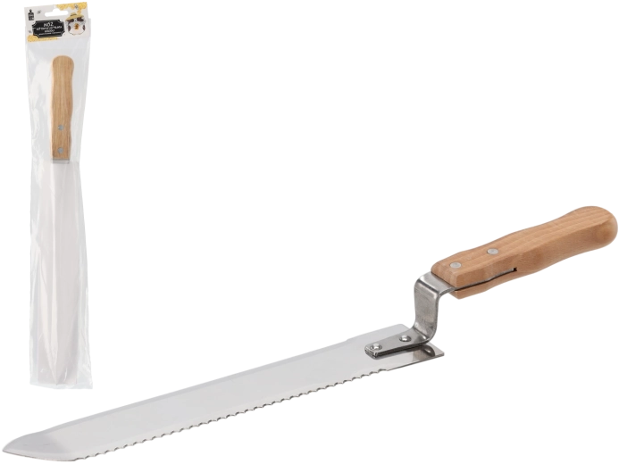 Jednostronnie ząbkowany nóż do odsklepiania miodu