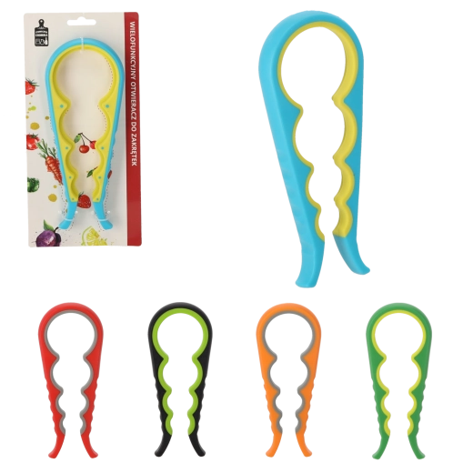 Wielofunkcyjny kuchenny otwieracz do pokrywek i butelek