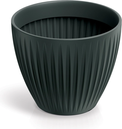 Plastowa donica Latia Round 30 cm antracyt
