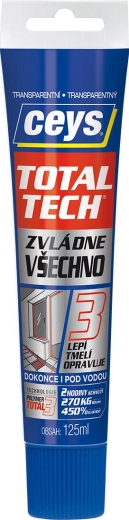 Uniwersalny klej i uszczelniacz transparentny 125 ml TOTAL TECH EXPRESS CEYS