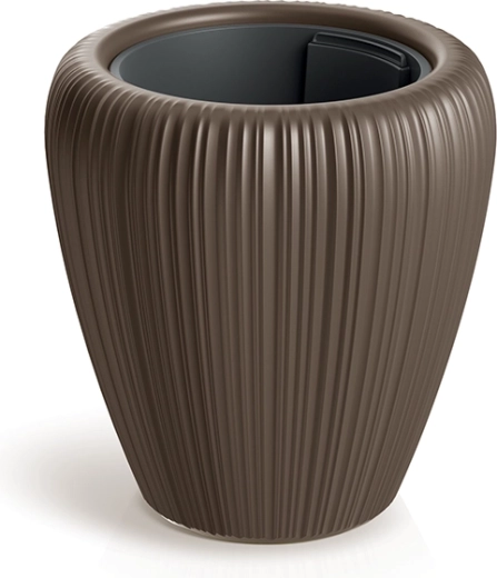 Doniczka Orobo 39,5 cm – orzech laskowy