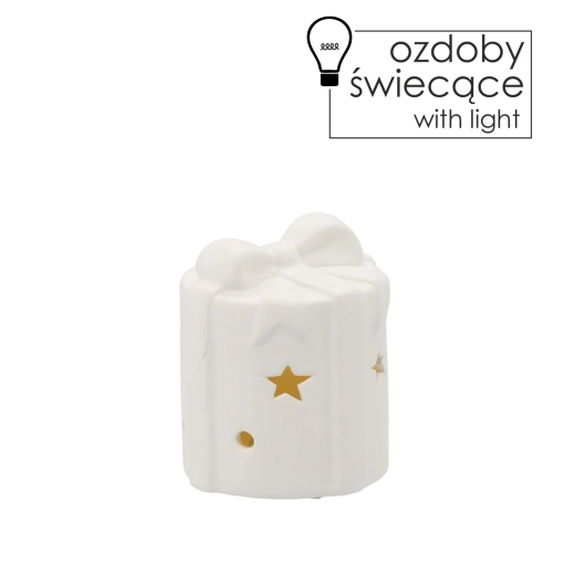Świąteczna świecąca figurka LED 8 × 8 × 9,5 cm