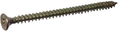 Uniwersalny wkręt z pełnym gwintem 4,5 × 40 mm żółty ocynk 500 szt.