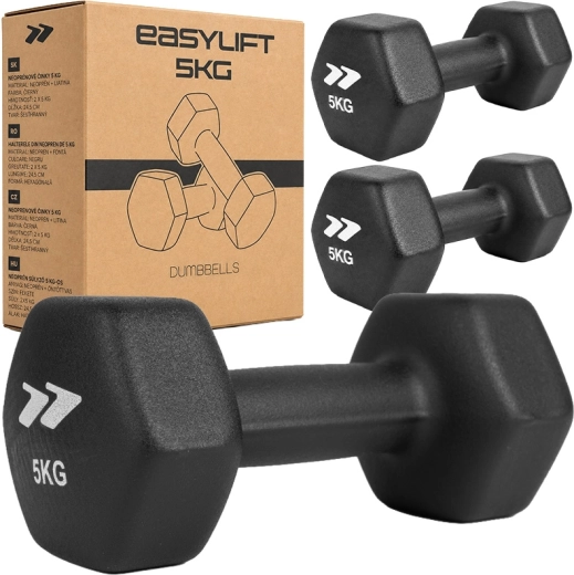 Hantle neoprenowe EasyLift 2×5 kg