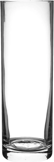 Szklany wazon Cylinder 10 × 40 cm przezroczysty