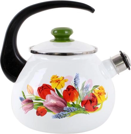 Emaliowany czajnik z gwizdkiem 2,5 l