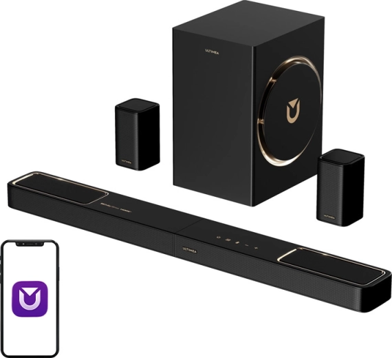 Soundbar Ultimea Skywave F40 Boom 5.1.2 z Dolby Atmos i subwooferem