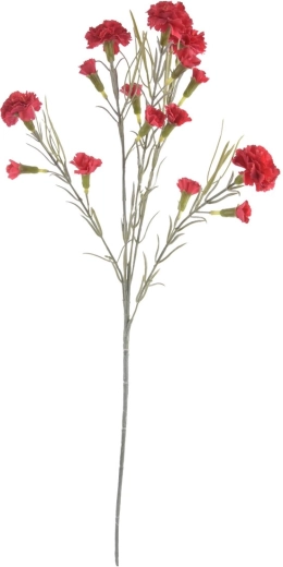 Sztuczny goździk czerwony 63 cm