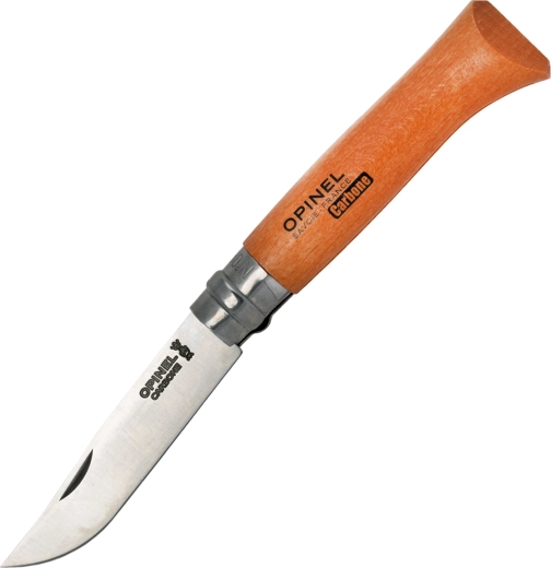 Opinel nóż kieszonkowy No. 08 Carbon, drewno bukowe, 8,5 cm