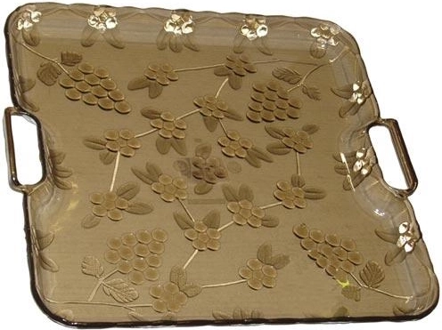 Taca do serwowania Krystal 30 × 30 cm z wytrzymałego plastiku w imitacji szkła