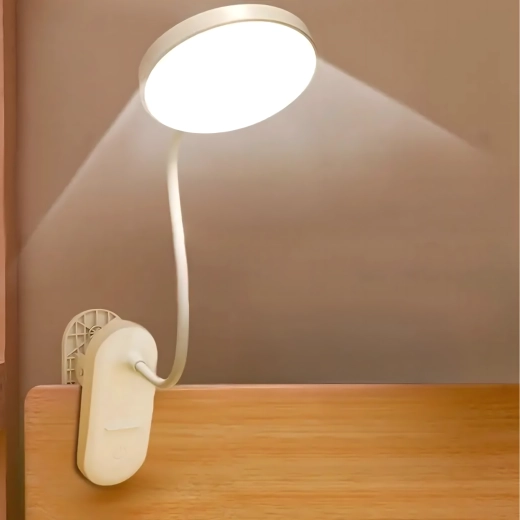Bezprzewodowa lampka LED na klips do czytania i pracy