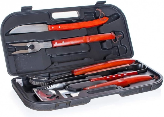 Zestaw do grillowania HAPPY GREEN w kuferku (5 szt.)