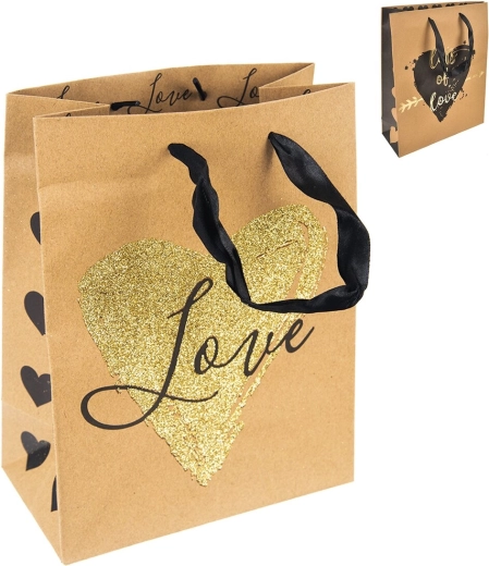 Torebka prezentowa Love 26 × 10 × 32 cm (mix 3 wariantów)