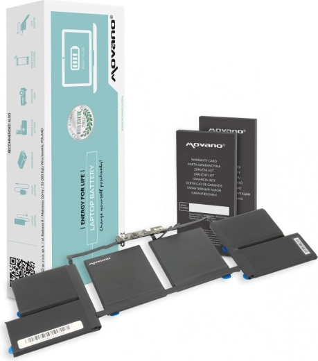 Bateria Movano A1820 do Apple MacBook Pro 15" (A1707) 6667 mAh 76 Wh