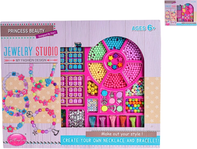 Zestaw do tworzenia bransoletek w metalowym pudełku dla dzieci