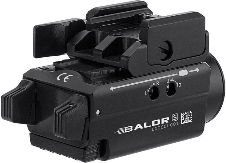 Olight Baldr S 800 czarne taktyczne światło do broni z zielonym laserem - 1 szt.