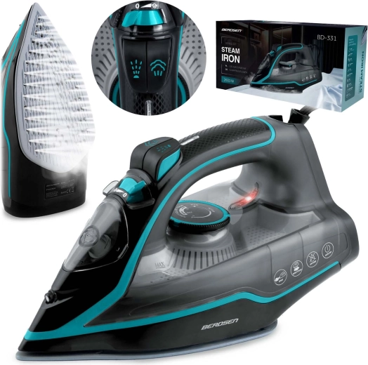 Żelazko parowe 2600 W z ceramiczną stopą BERDSEN BD-331