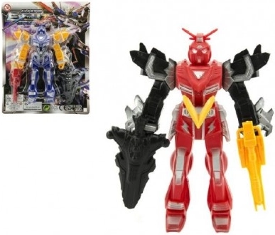 Plastowa figurka robota 15 cm – figurka akcyjna, 4 kolory