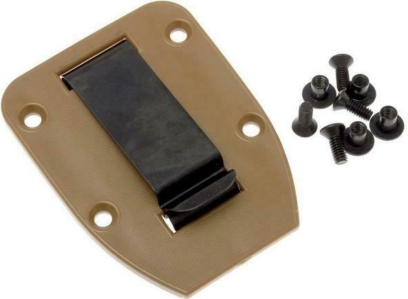 Klip ESEE Clip Plate do pochew modeli 3 i 4, brązowy
