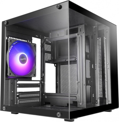 Mars Gaming MC-CUBE obudowa microATX typu cube czarna z wentylatorem ARGB