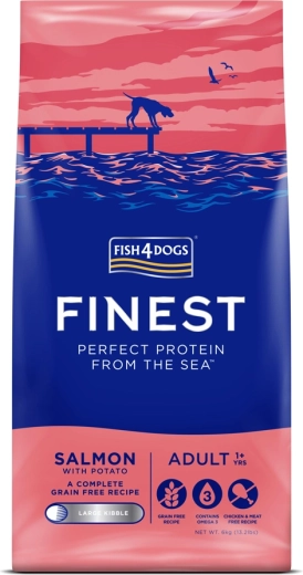 Fish4Dogs Finest granulat dla dorosłych psów dużych ras łosoś z ziemniakami 6 kg