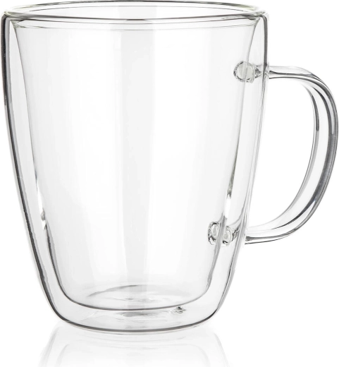Szklany kubek dwuścienny Doblo 300 ml
